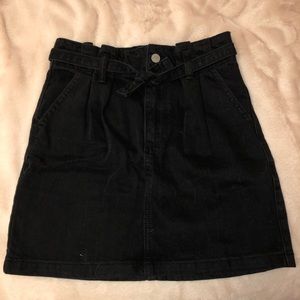 black denim skirt